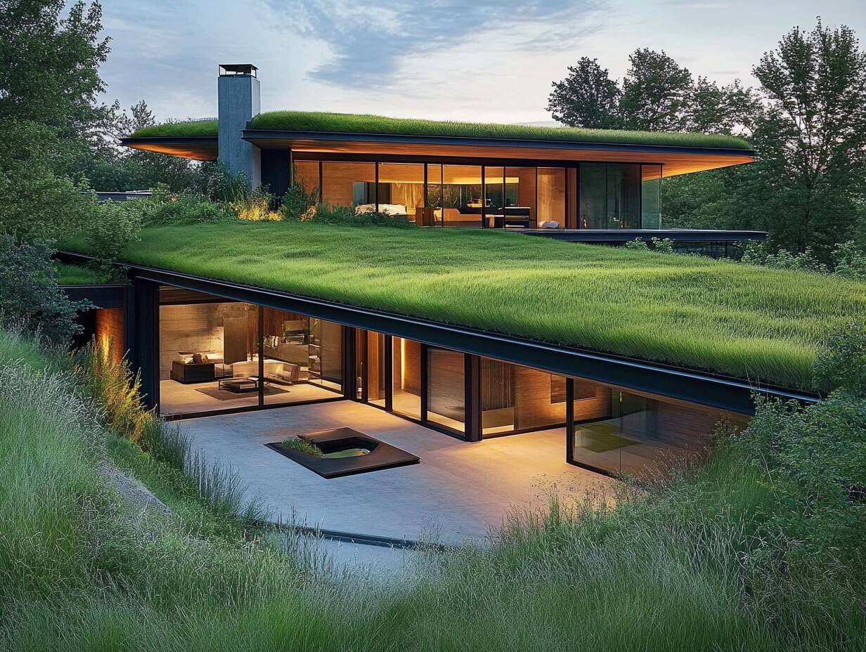 Moderner Bau mit grüner Fassade - Symbol für nachhaltiges Bauen und energieeffiziente Architektur in Lingen